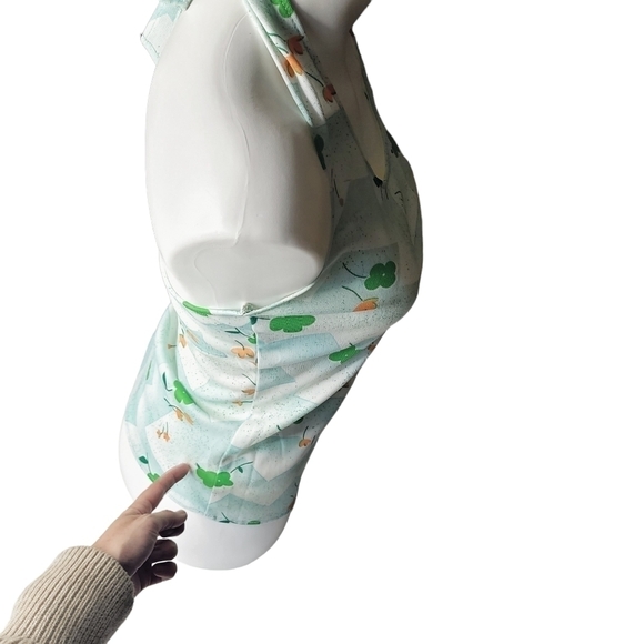 Vintage 1960s Halter Top Floral XS - Picture 2 of 7